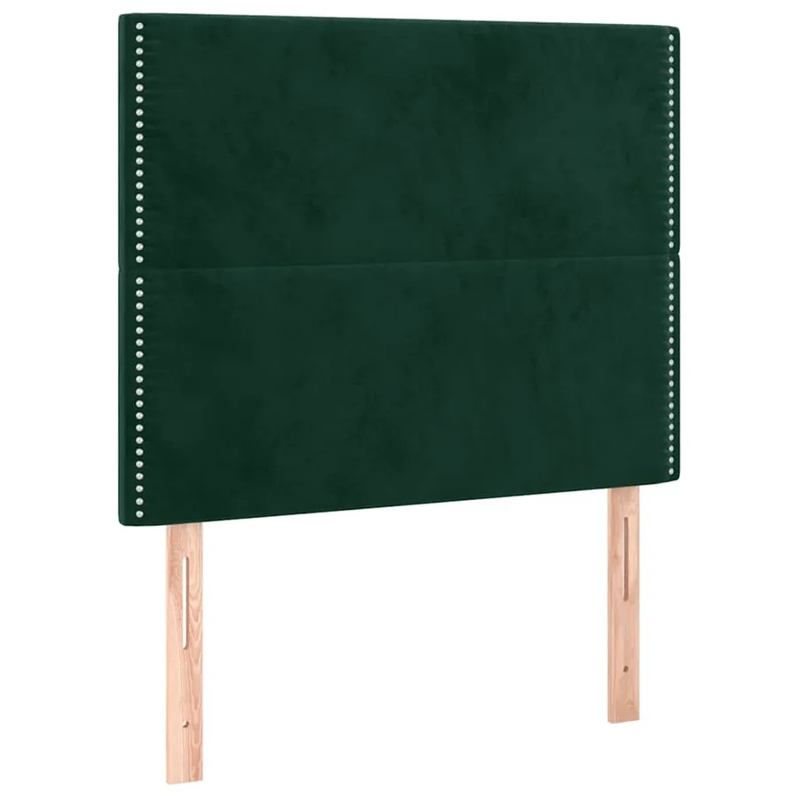Tête de lit Vert foncé 100x5x118/128 cm Velours - 2