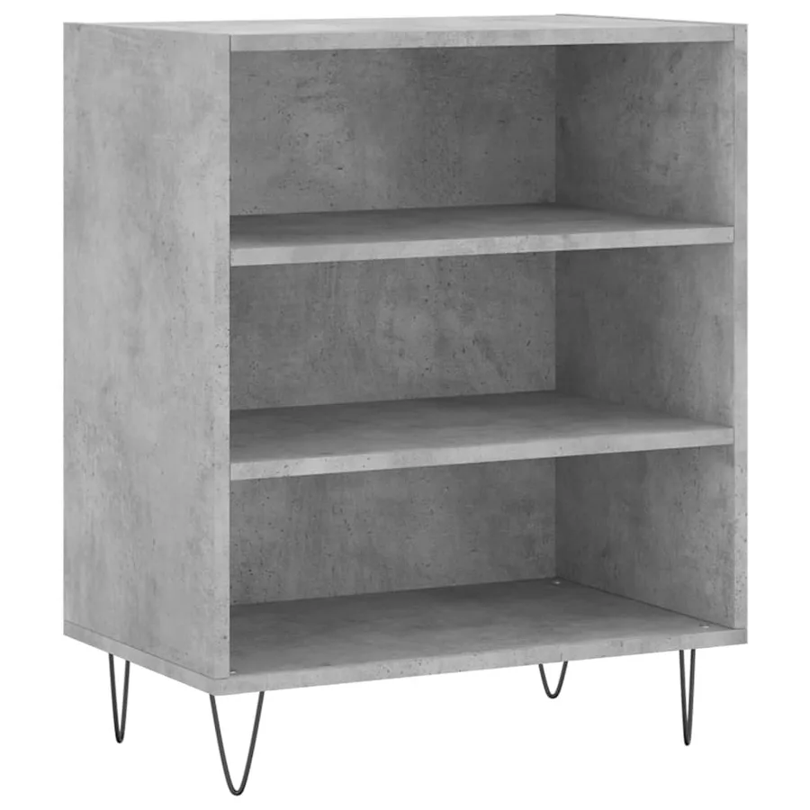 Buffet gris béton 57x35x70 cm bois d'ingénierie - 2