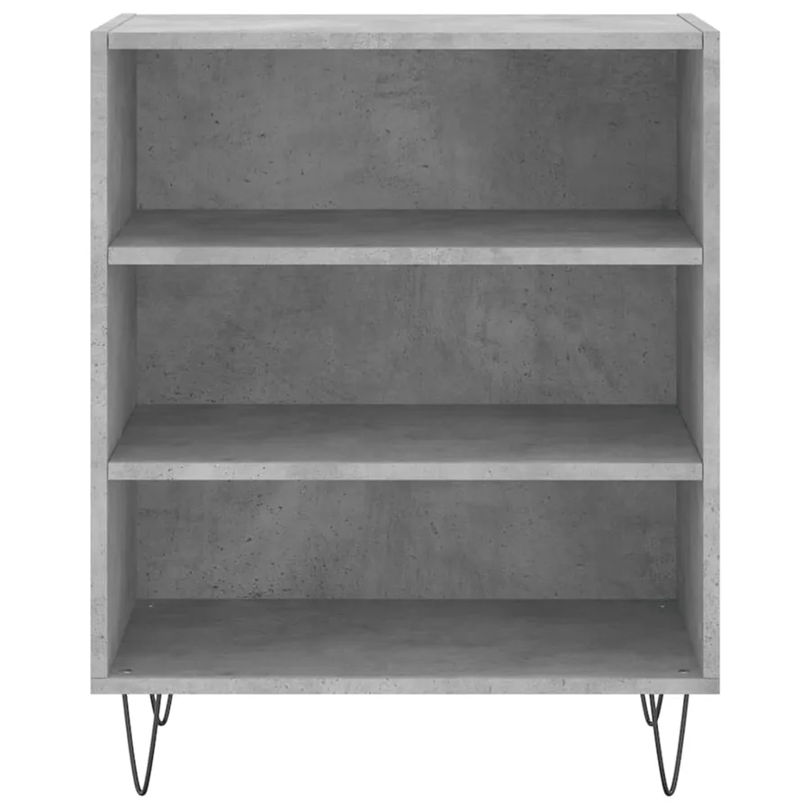 Buffet gris béton 57x35x70 cm bois d'ingénierie - 4