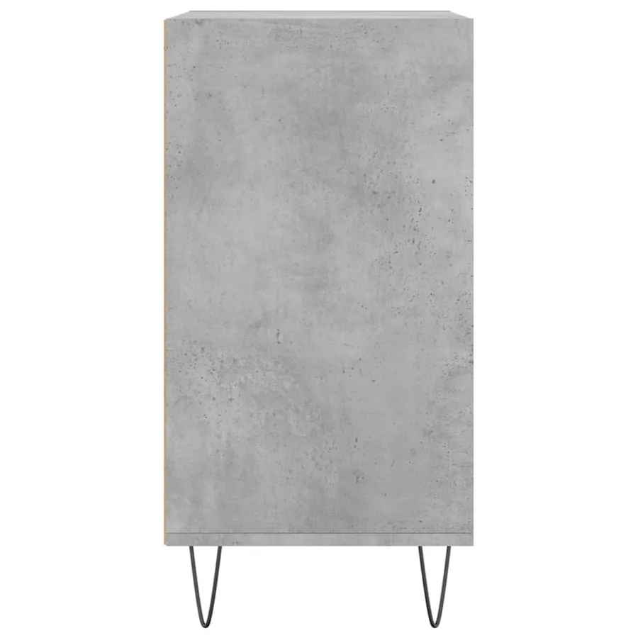 Buffet gris béton 57x35x70 cm bois d'ingénierie - 5