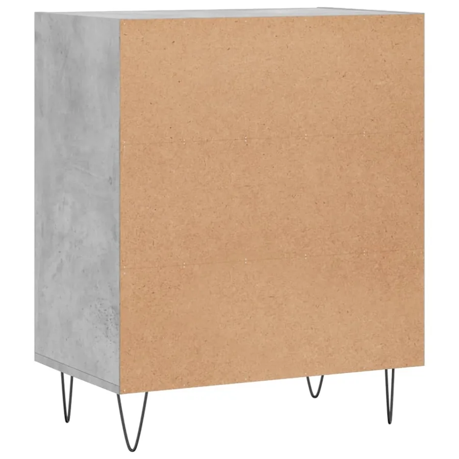 Buffet gris béton 57x35x70 cm bois d'ingénierie - 6