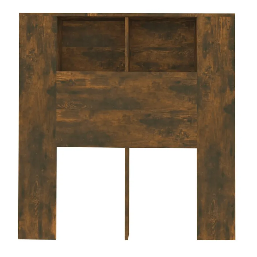 Armoire de tête de lit Chêne fumé 100x18,5x102,5 cm - 4