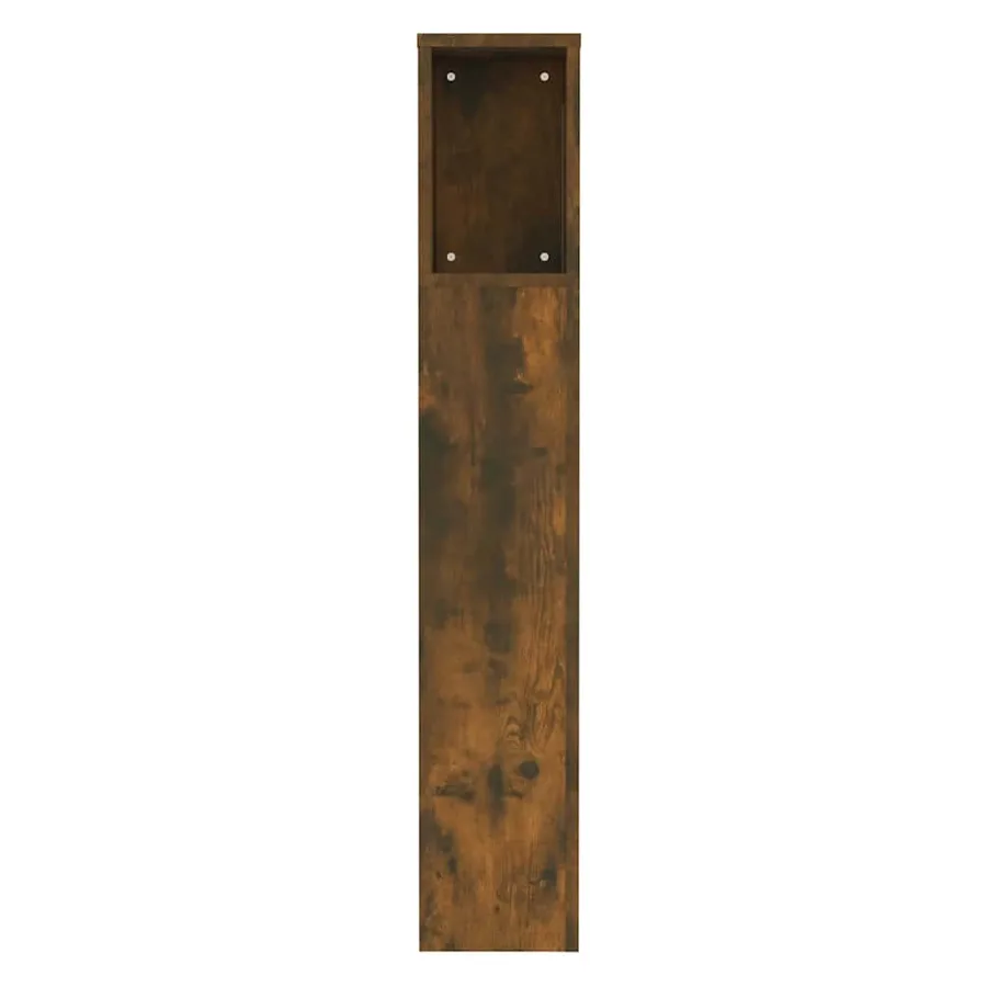 Armoire de tête de lit Chêne fumé 100x18,5x102,5 cm - 5