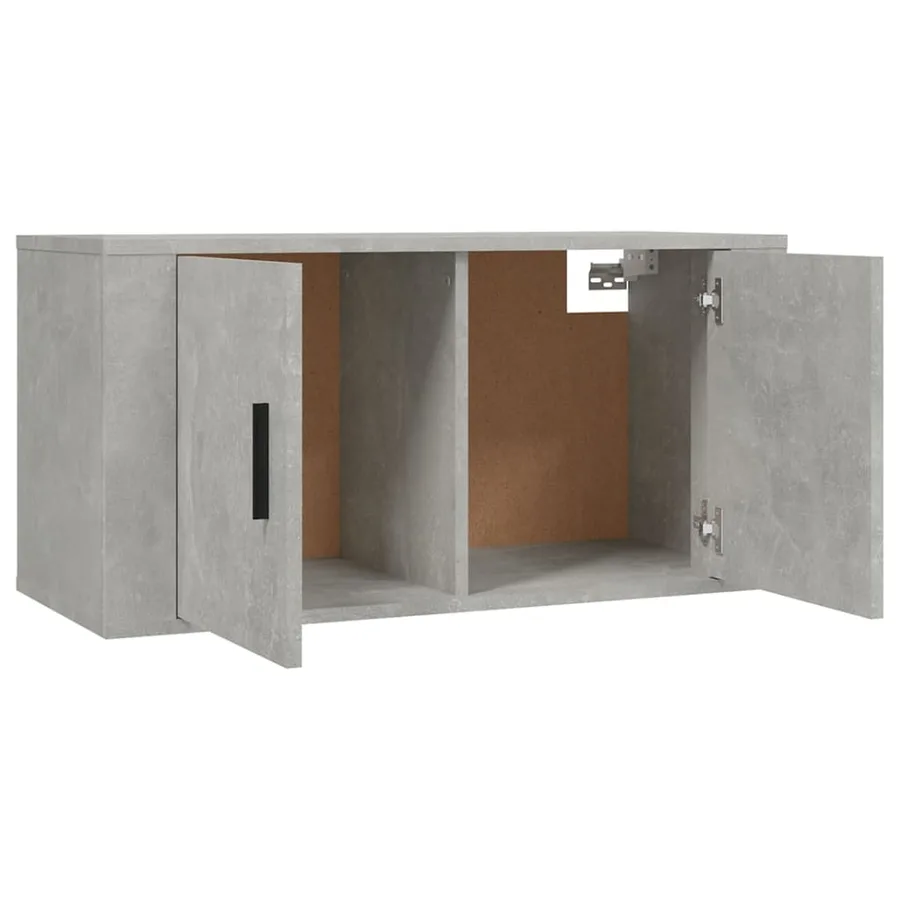 Ensemble de meubles TV 3 pcs Gris béton Bois d'ingénierie - 5
