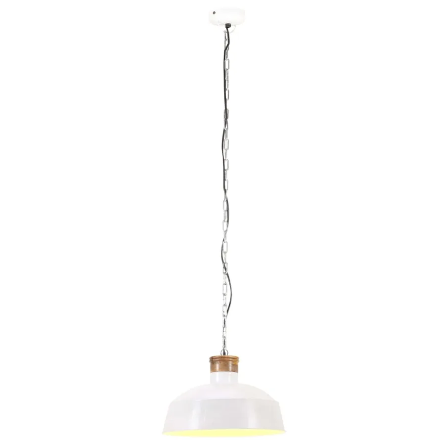 Lampe suspendue industrielle 58 cm Blanc E27 - 2