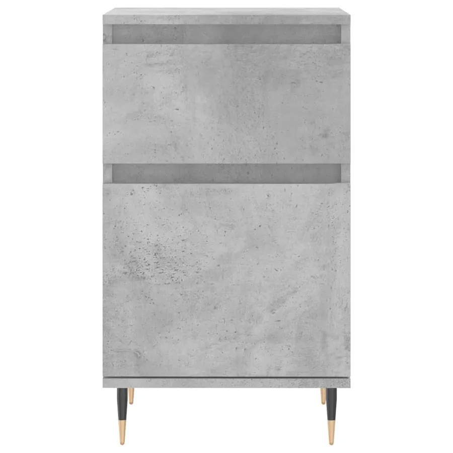 Buffets 2 pcs gris béton 40x35x70 cm bois d'ingénierie - 6
