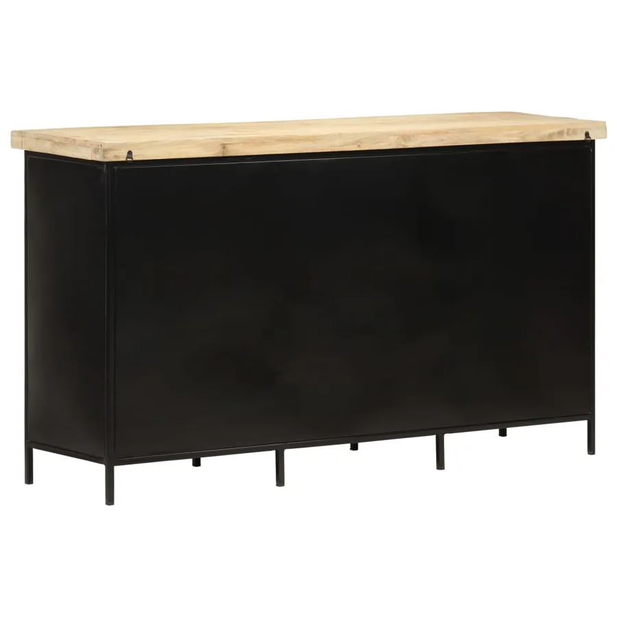 Buffet 140x38x76 cm Bois de manguier brut - 5