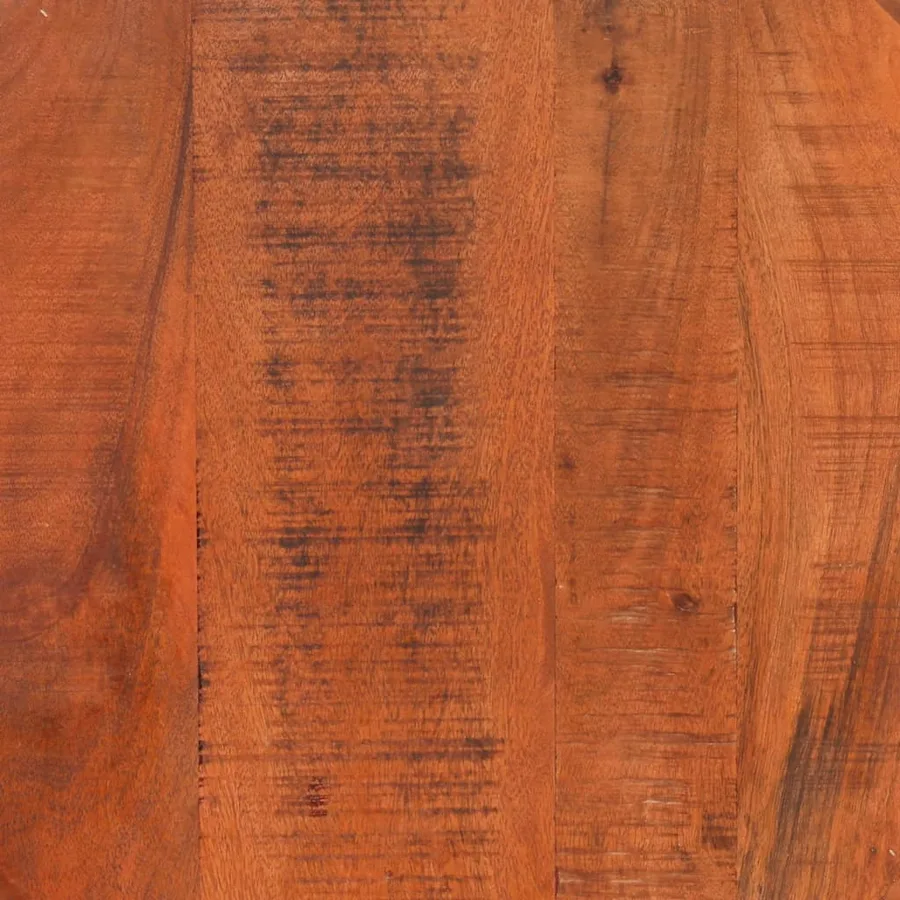 Table basse Ø 52x30 cm bois de manguier brut massif - 6