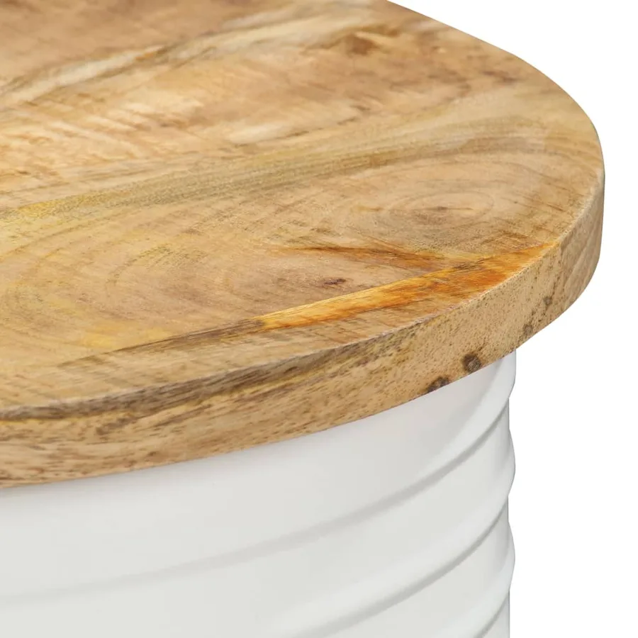 Table basse 43x55 cm Bois de manguier solide - 3