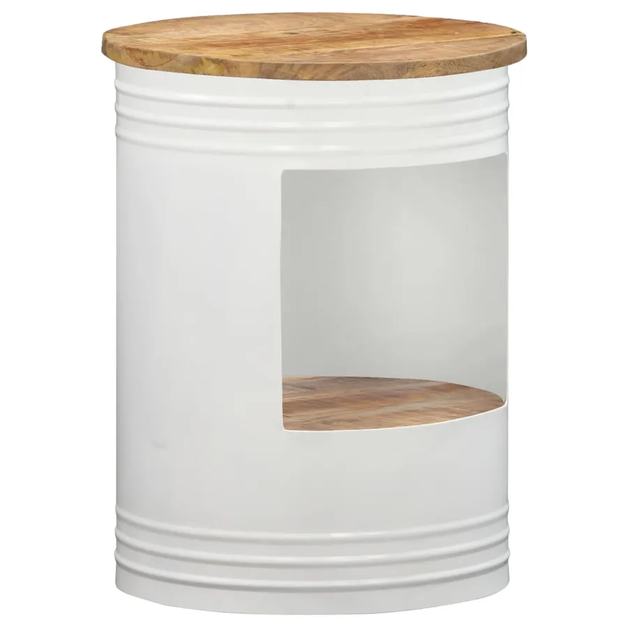 Table basse 43x55 cm Bois de manguier solide - 8