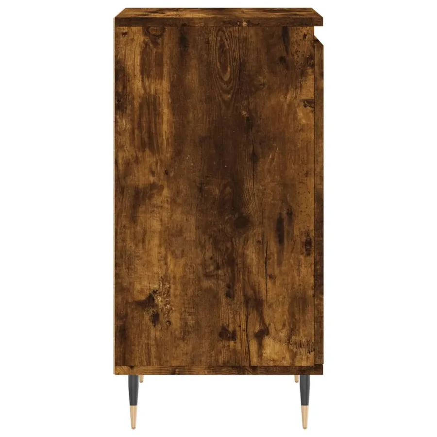 Buffet chêne fumé 40x35x70 cm bois d'ingénierie - 7