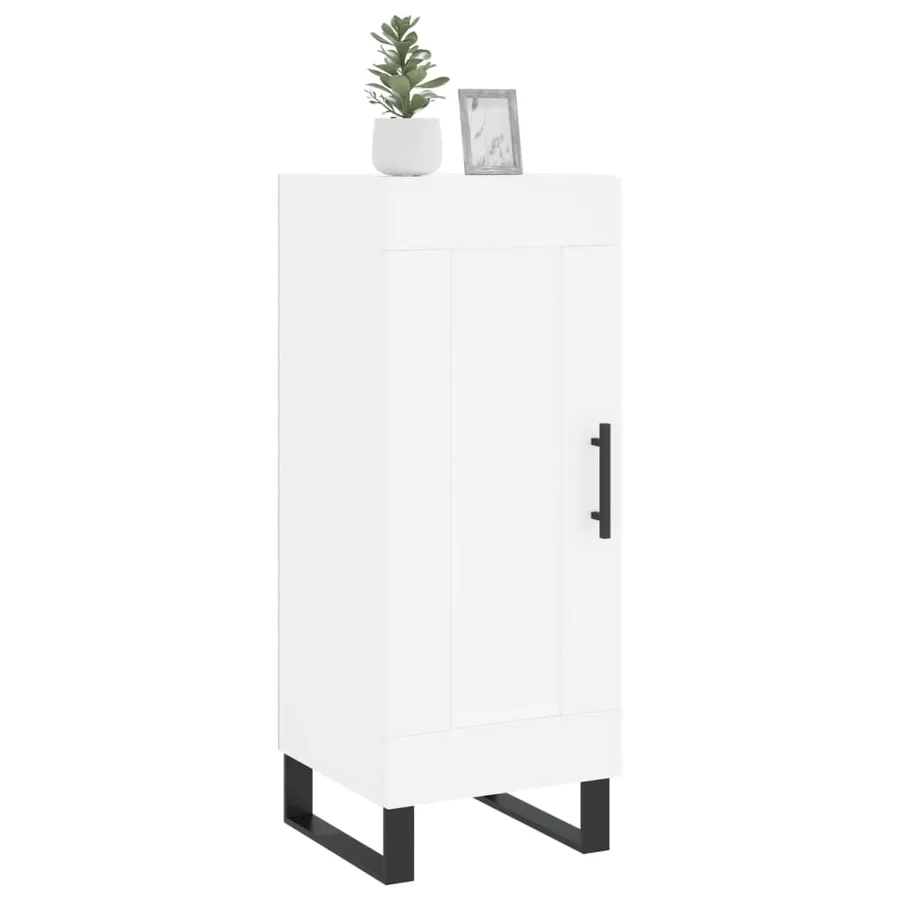Buffet blanc 34,5x34x90 cm bois d'ingénierie - 3
