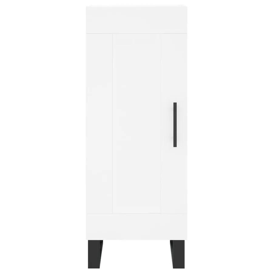 Buffet blanc 34,5x34x90 cm bois d'ingénierie - 5