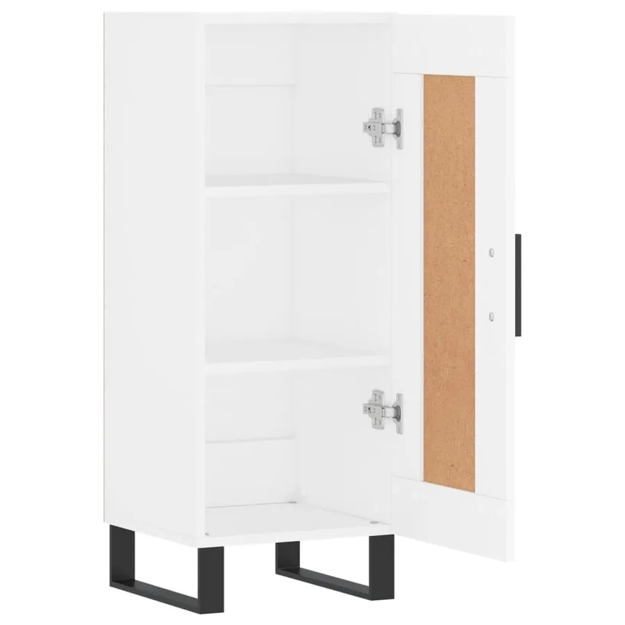 Buffet blanc 34,5x34x90 cm bois d'ingénierie - 6