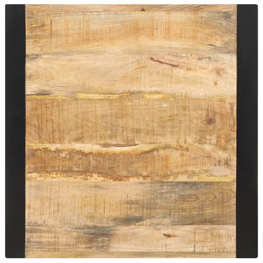 Table à manger 60x60x75 cm Bois de manguier massif brut - 4