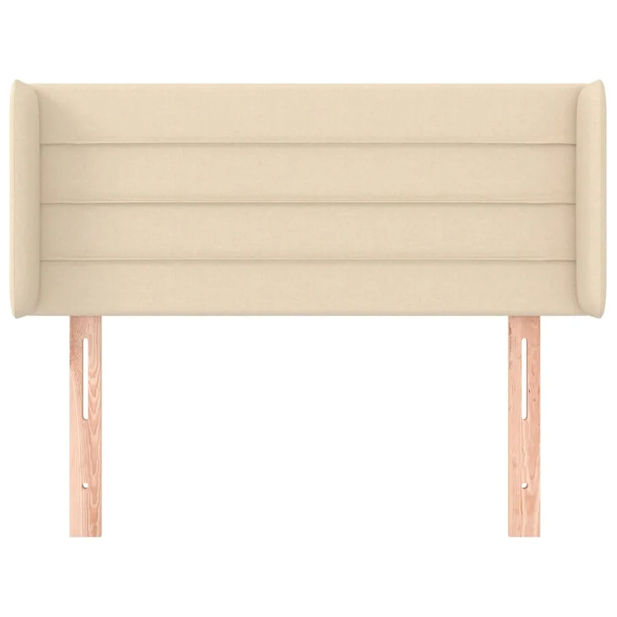 Tête de lit avec oreilles Crème 83x16x78/88 cm Tissu - 3
