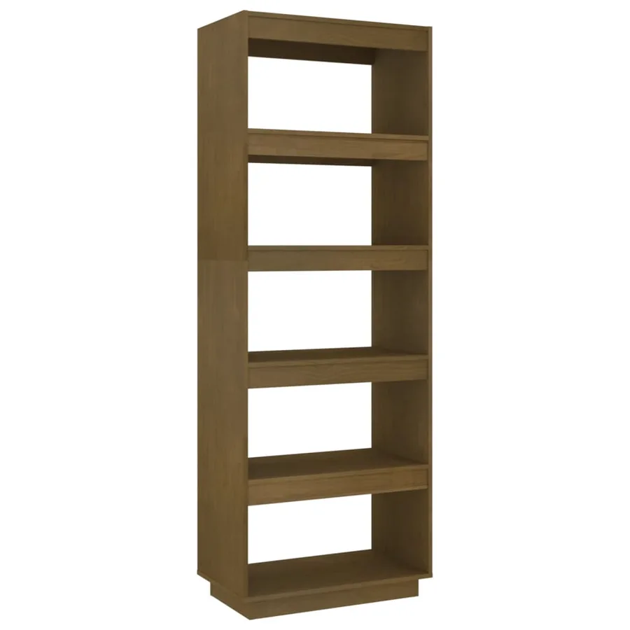 Bibliothèque/Séparateur de pièce Marron miel 60x35x167 cm Pin - 2