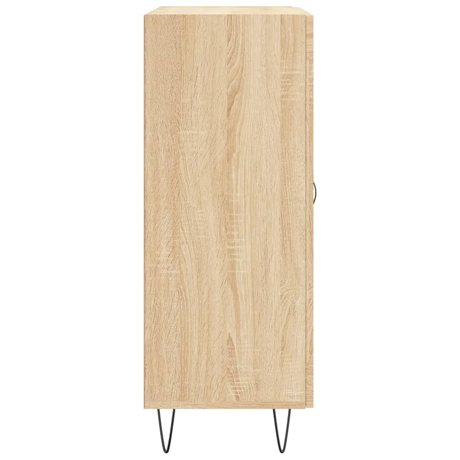 Buffet chêne sonoma 69,5x34x90 cm bois d'ingénierie - 7