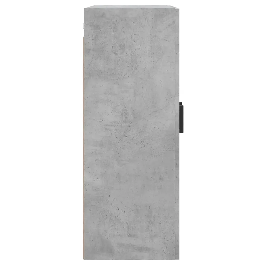 Armoire murale gris béton 69,5x34x90 cm bois d'ingénierie - 8