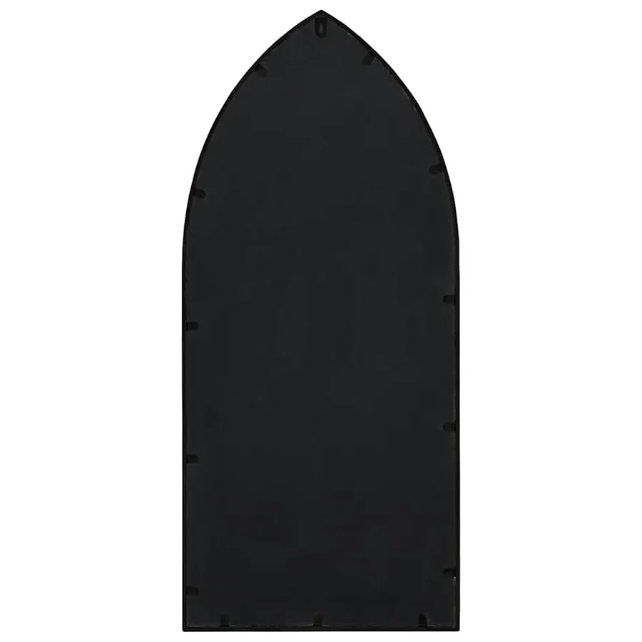 Miroir de jardin Noir 70x30 cm Fer pour utilisation extérieure - 3