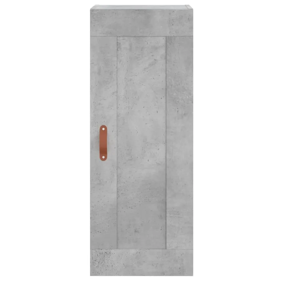 Armoire murale gris béton 34,5x34x90 cm bois d'ingénierie - 7