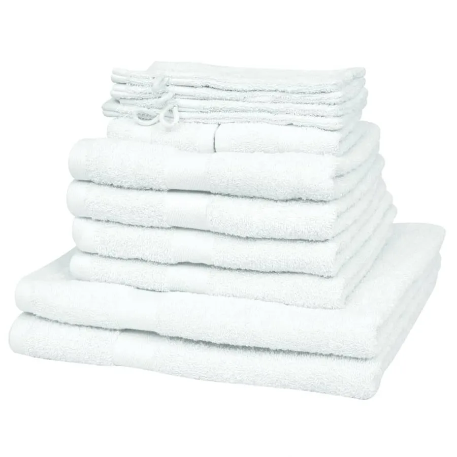 Serviette pour maison 12 pcs Coton 500 gsm Blanc - 2