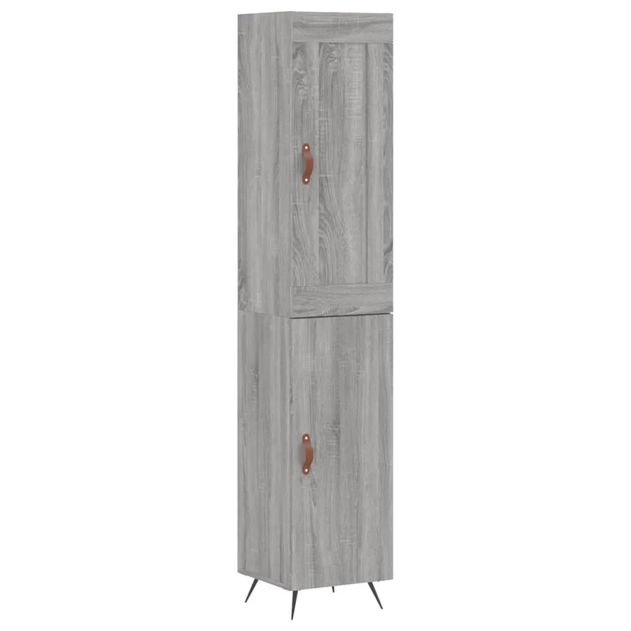 Buffet haut Sonoma gris 34,5x34x180 cm Bois d'ingénierie - 2