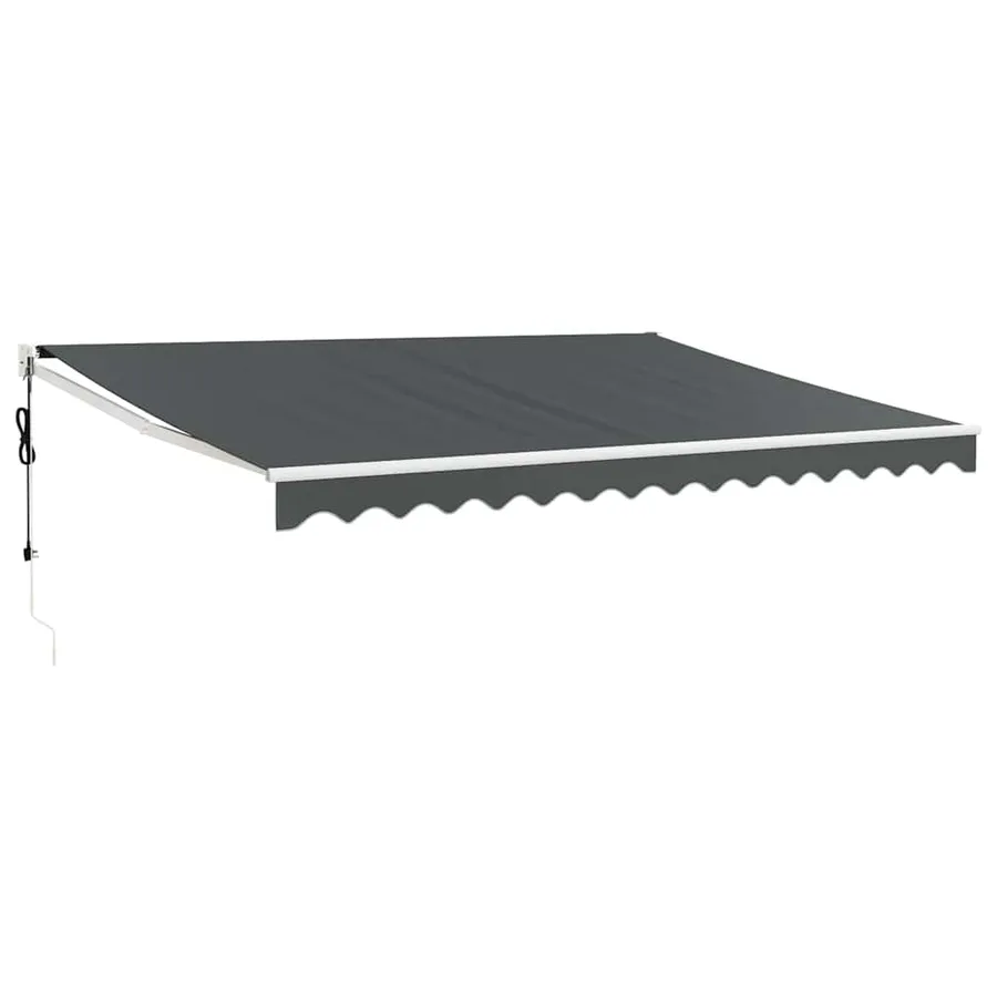 Auvent rétractable automatique anthracite 5x3 m - 2