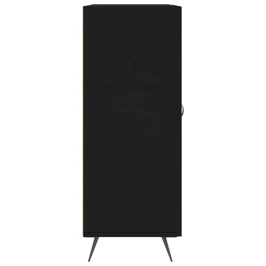 Buffet noir 69,5x34x90 cm bois d'ingénierie - 7