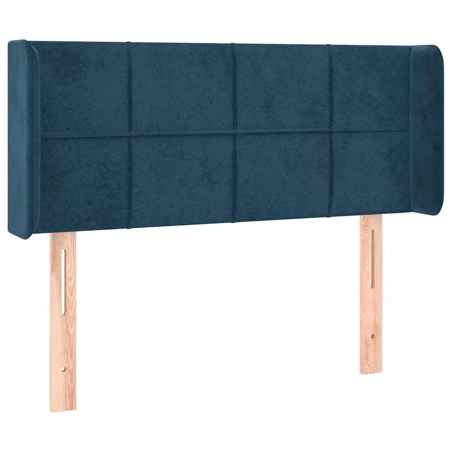 Tête de lit à LED Bleu foncé 93x16x78/88 cm Velours - 3