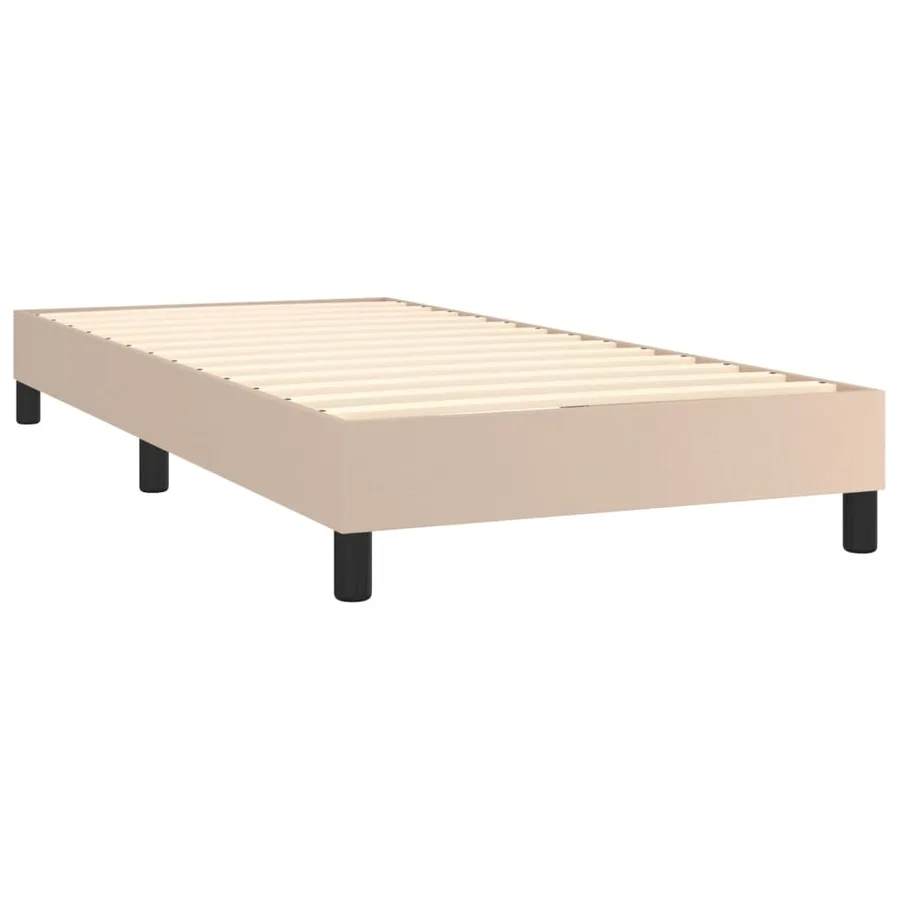 Sommier à lattes de lit avec matelas Cappuccino 80x200 cm - 5