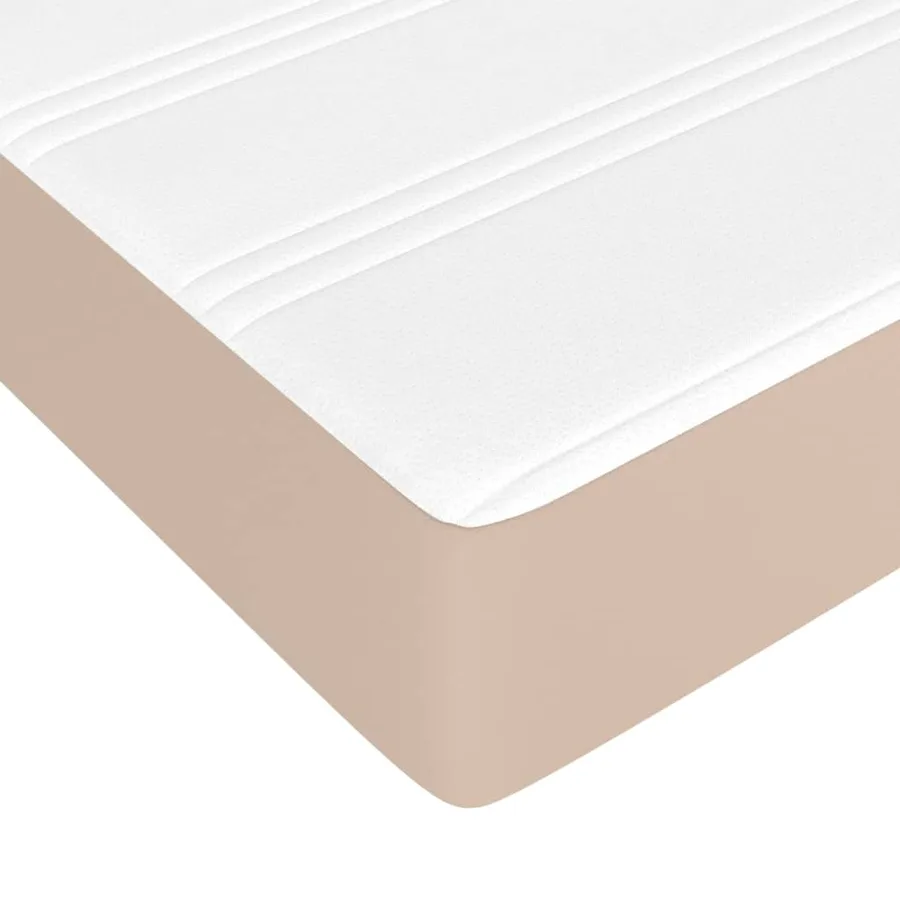 Sommier à lattes de lit avec matelas Cappuccino 80x200 cm - 8