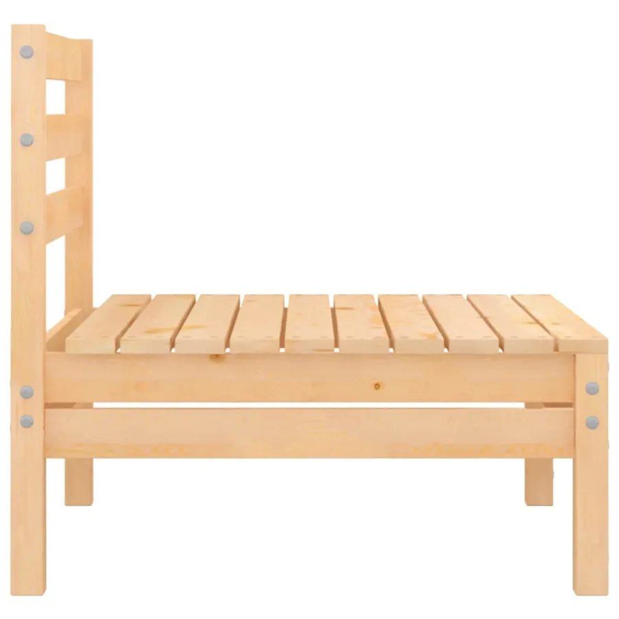 Salon de jardin 8 pcs Bois de pin massif - 16