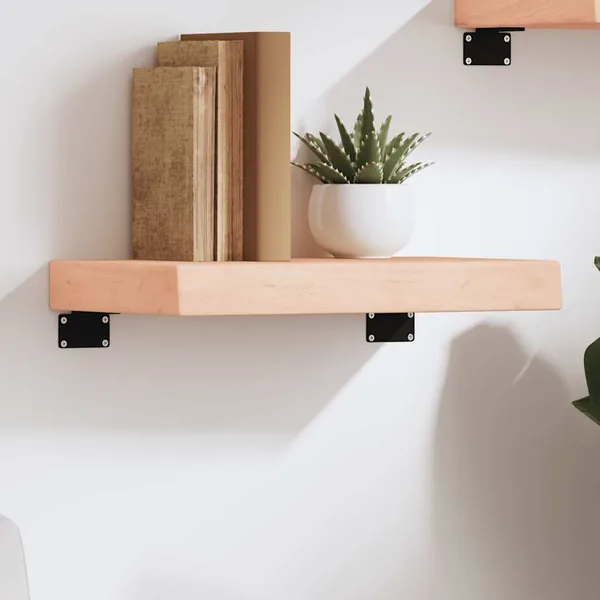 Étagère murale 40x30x(2-6) cm bois de chêne massif non traité