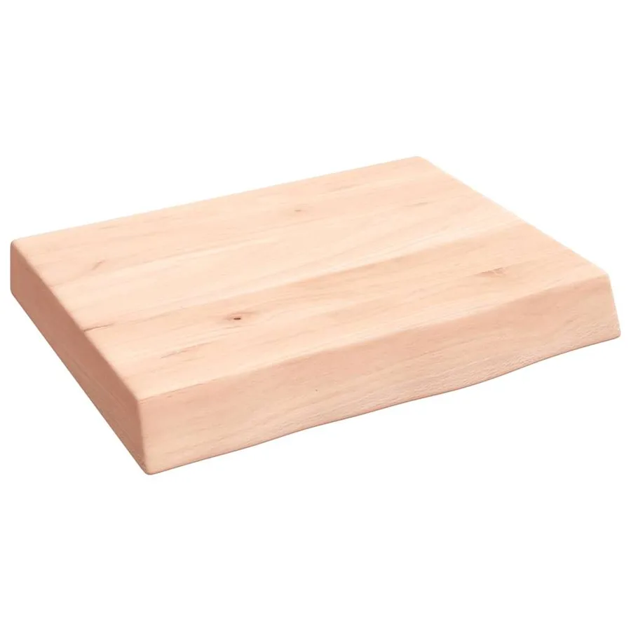 Étagère murale 40x30x(2-6) cm bois de chêne massif non traité - 2