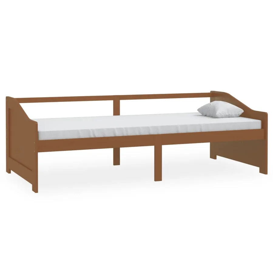 Lit de repos 3 places sans matelas Marron miel 90x200 cm - 2