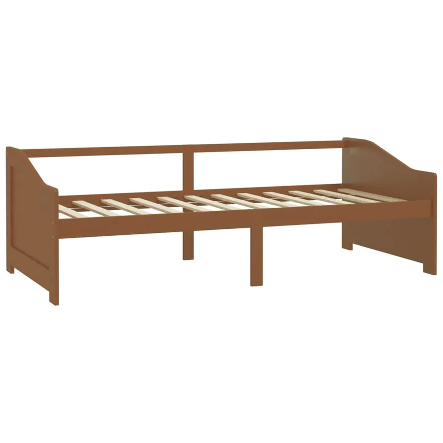 Lit de repos 3 places sans matelas Marron miel 90x200 cm - 3