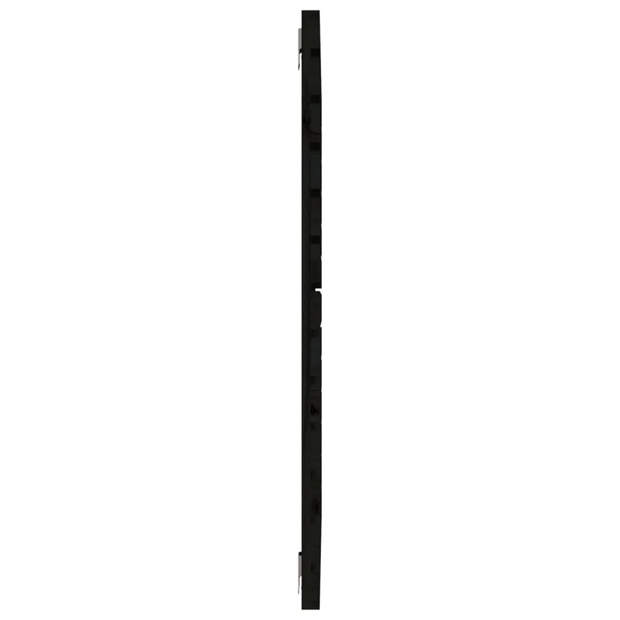 Tête de lit murale Noir 106x3x91,5 cm Bois massif de pin - 5