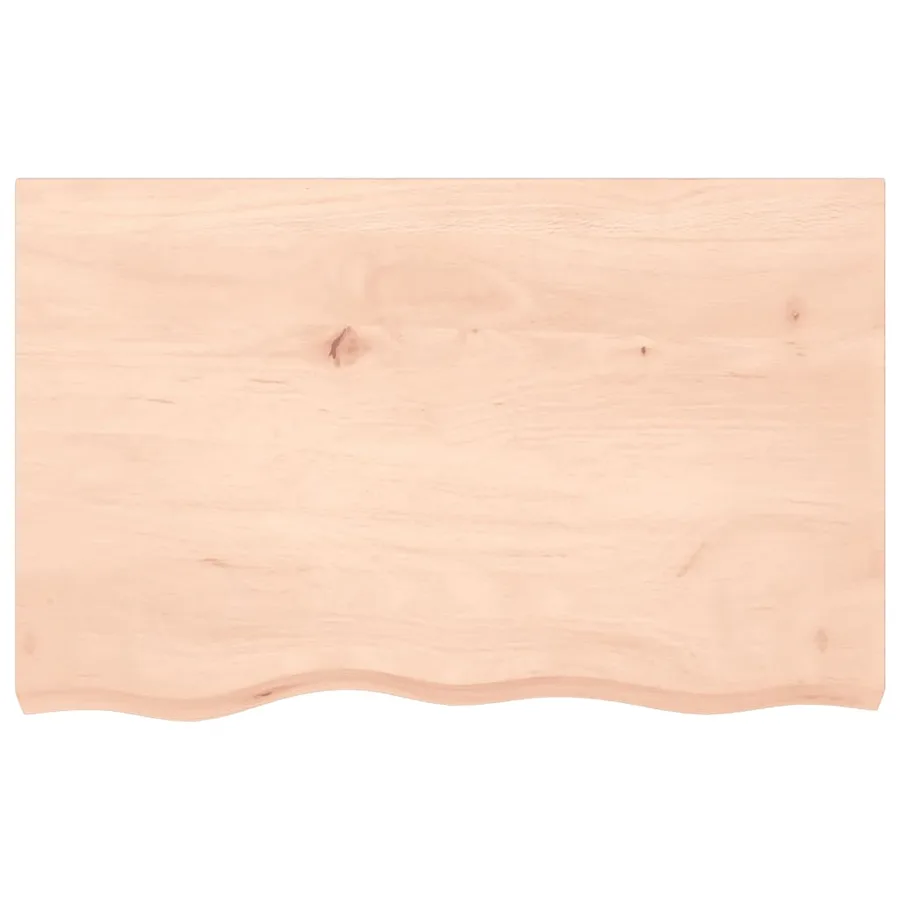 Étagère murale 80x50x2 cm bois de chêne massif non traité - 4