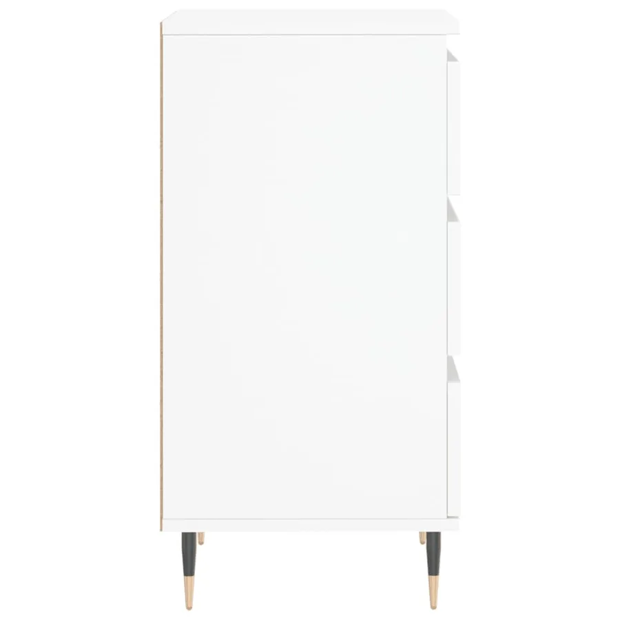 Buffet blanc 40x35x70 cm bois d’ingénierie - 7
