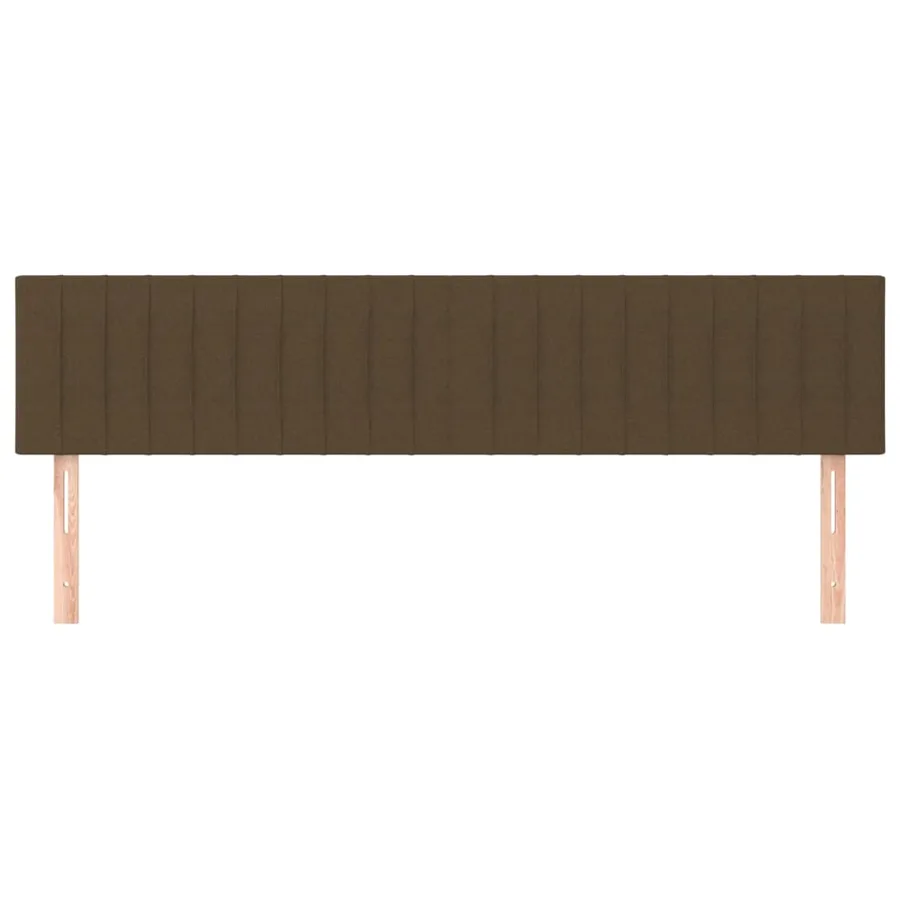 Têtes de lit Marron foncé 160 x 5 x 78/88 cm Tissu - 3