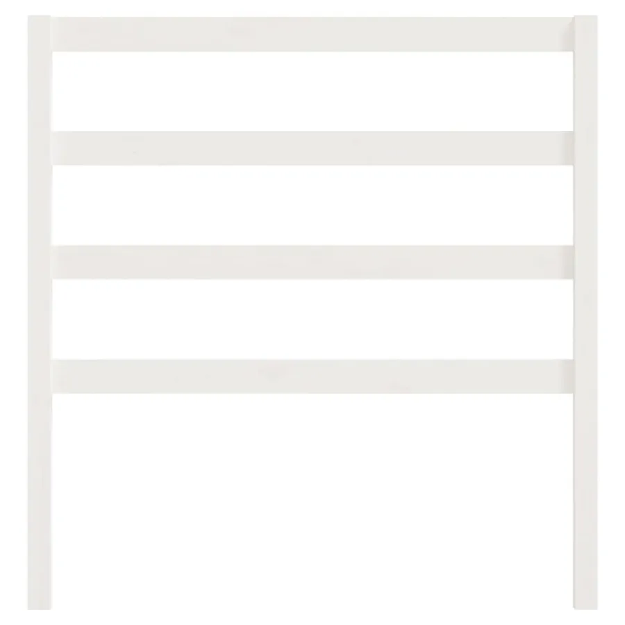 Tête de lit Blanc 95x4x100 cm Bois massif de pin - 4