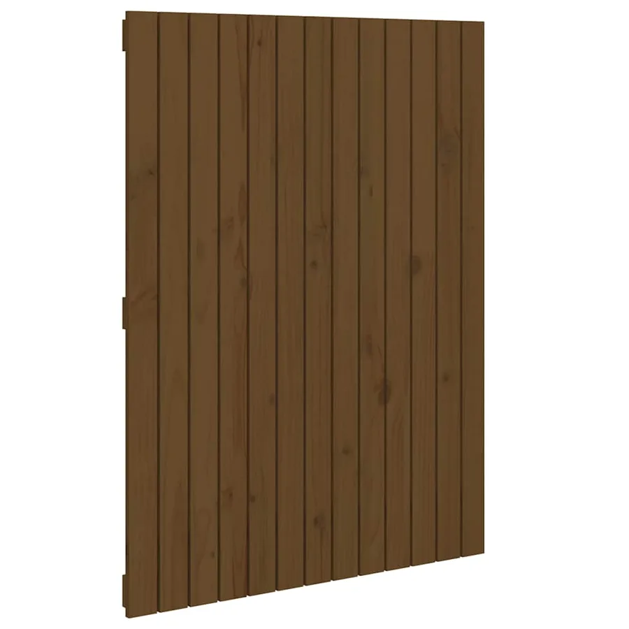Tête de lit murale Marron miel 82,5x3x110 cm Bois massif de pin - 2