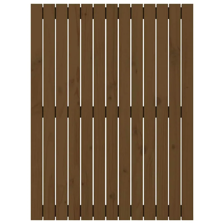 Tête de lit murale Marron miel 82,5x3x110 cm Bois massif de pin - 4