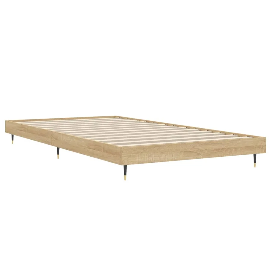 Cadre de lit sans matelas chêne sonoma 90x200 cm - 5