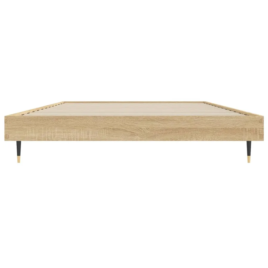 Cadre de lit sans matelas chêne sonoma 90x200 cm - 6