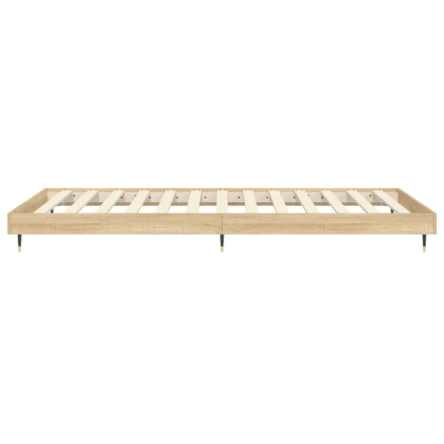 Cadre de lit sans matelas chêne sonoma 90x200 cm - 7