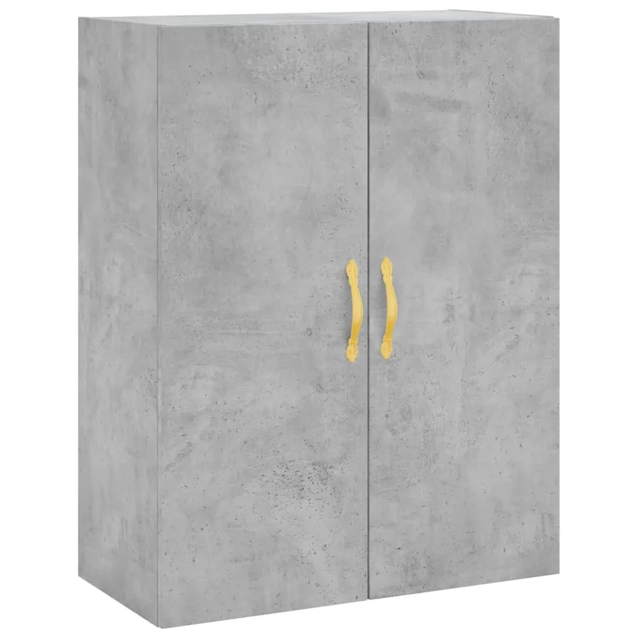 Armoires murales 2 pcs gris béton 69,5x34x90 cm - 5