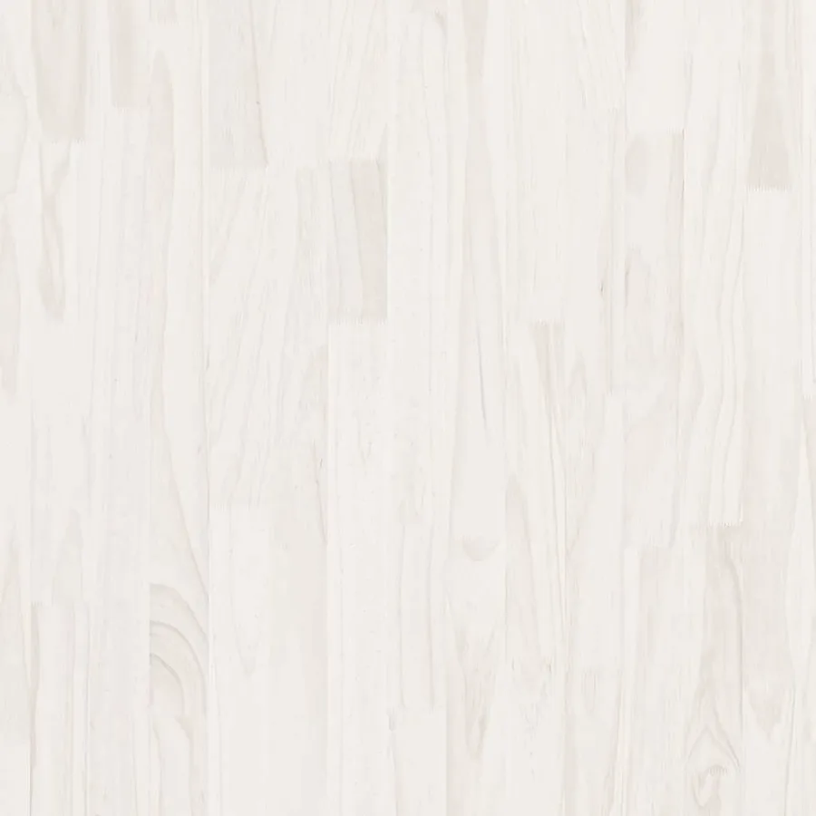 Bibliothèque à 3 niveaux Blanc 100x30x105 cm Bois de pin massif - 7