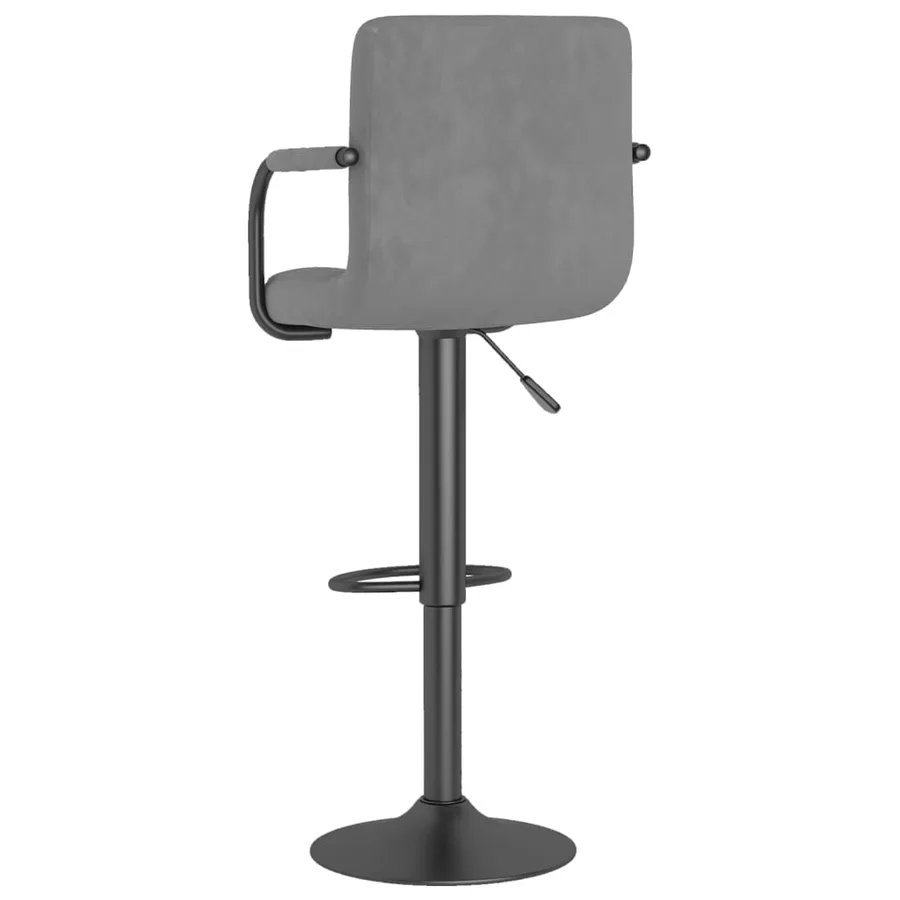 Tabouret de bar Gris clair Velours - 5